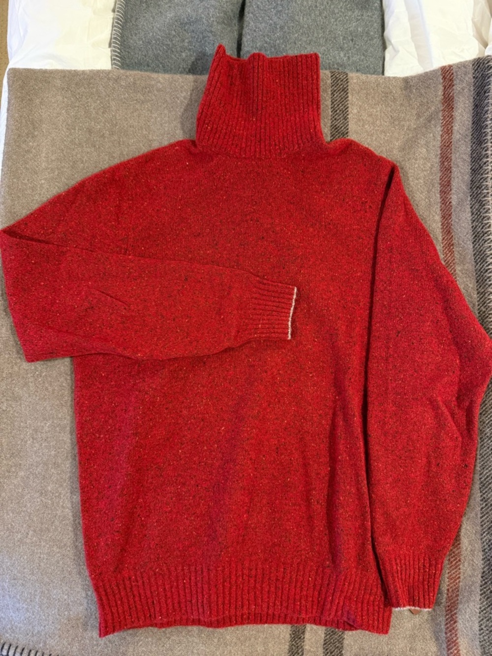 Brunello Cucinelli Red Turtleneck Sweater
